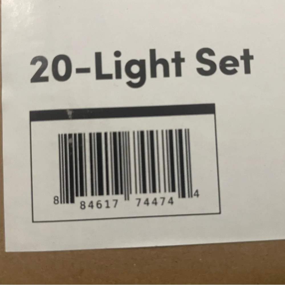 Enjoy Lighting 20-light Set 40’ LED Snowfall String Indoor/ Outdoor Blinking NEW